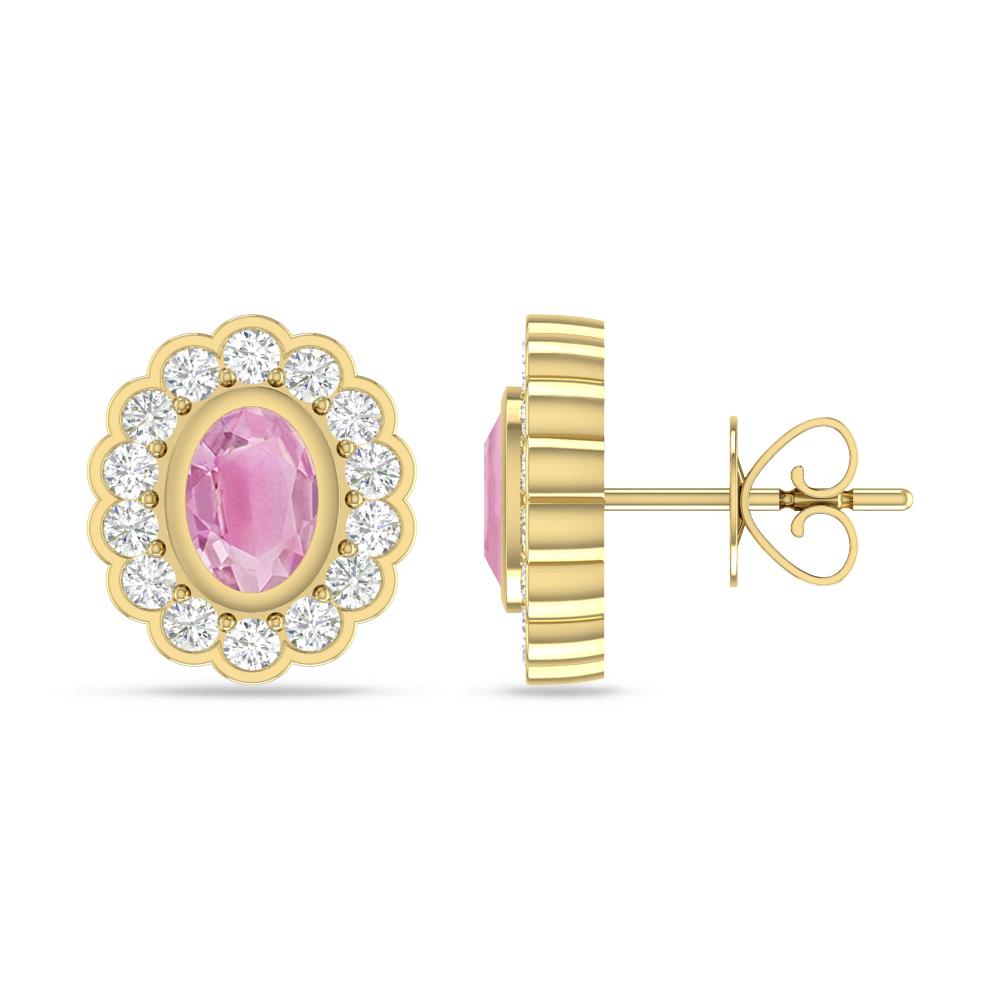 Yellow Gold - Pink Tourmaline